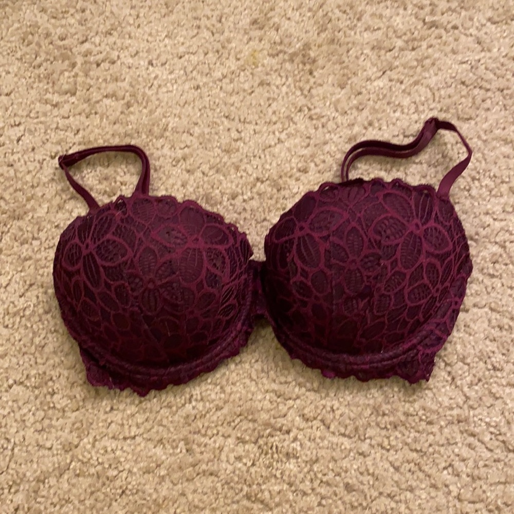 Gorgeous maroon lace bra